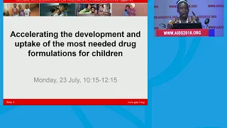 Accelerating the development and uptake of the most needed drug formulations for children