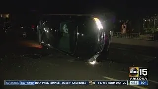 Rollover crash in West Phoenix