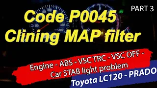 OBDII code P0045 - Toyota Land Cruiser / PRADO 120 + GX470 - Engine - ABS- VSC TRC - VSC OFF - STAB