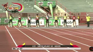 MSSM N9 2023 | FINAL 100M | L18 | PERAK | JAD RIZALMAN [SABAH]