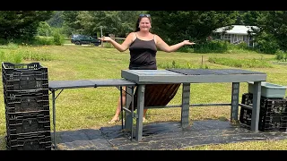 DIY Veggie Washing Station Using What We have