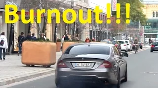 500 HP Mercedes CLS 55 AMG Prior Design Kit sound and BURNOUT!!!