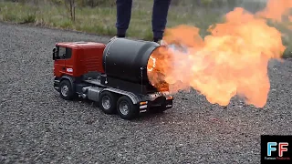 Must watch amazing 50,000 matches powered jet truck .