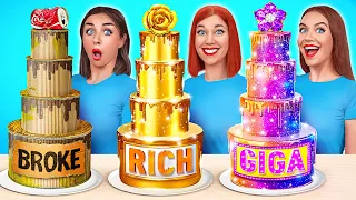 Riche VS Fauché VS Giga Riche Aliments Défi | Guerres de Farces par Multi DO Challenge