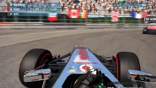 Sergio Perez Onboard Start. F1 2013