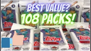 108 Packs 😮 2023 Topps Series 1 Value Pack Case 36 Cards Per Pack 🔥 SSP Gold Mirror + Auto + More!