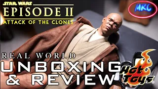 Hot Toys MACE WINDU Star Wars Attack of the Clones 1/6th scale collectible figure Unboxing & Review