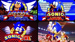 Evolution of Title Screen in Sonic Games