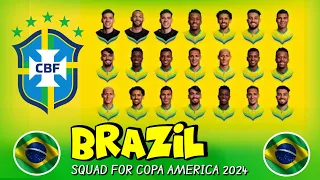 Brazil Squad | Copa America 2024 USA | New Squad update | Neymar | Endrick | Conmebol