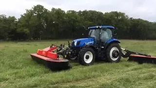 Degenhart front linkage on New Holland tractor