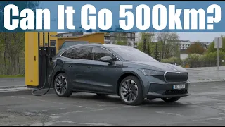 I drove the Skoda Enyaq IV80 down to 0% | This is what happened AND this is how far I got!