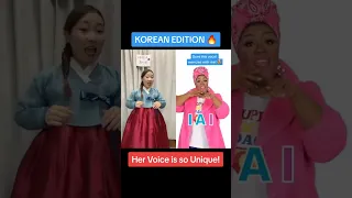 Beautiful Korean Girl SINGS Duet Vocal Exercise w/Vocal Coach