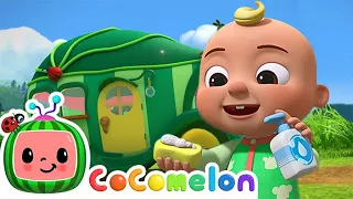 Let's Wash the Bus!  | CoComelon Animal Time | Animal Nursery Rhymes