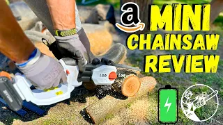 Amazon Cordless 6" Mini Chainsaw - Testing/Review