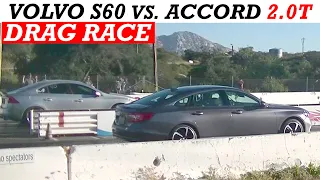 2020 Honda Accord Sport 2.0T vs. 2012 Volvo S60 T6