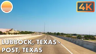 🇺🇸[4K60] Lubbock, Texas to Post, Texas! 🚘 Drive with me!