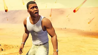 قراند 5 : النجم ذو الذنب يحطم لوس سانتوس | GTA V Huge Meteor