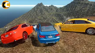 GTA 4 Cliff Drops Crashes with Real Cars mods #31