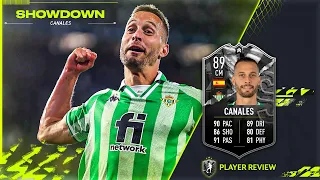 THIS CARD IS SO BROKEN!! 89 SHOWDOWN CANALES PLAYER REVIEW - FIFA 22 ULTIMATE TEAM