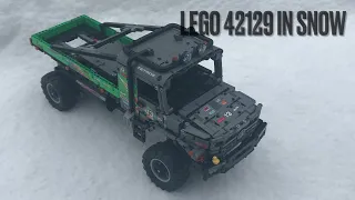 Lego 42129 Mercedes-Benz Zetros in snow #lego #legotechnic #mercedes #snow