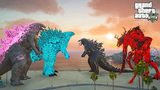 Godzilla 2024 x Godzilla Titan vs Venom Godzilla x Cleric Muto - GTA 5 Mods