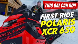 FIRST RIDE POLARIS INDY XCR 650 Review - Interview with Aggressive Trail Rider McKenna W