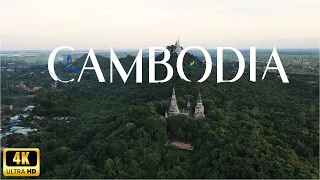 Amazing Beautiful Cambodia 4K Drone UHD Video with Relaxing Piano Music | Cambodia Phnom Penh City
