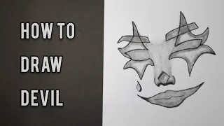 How to draw Devil 😈  Step By Step Easy ✍️