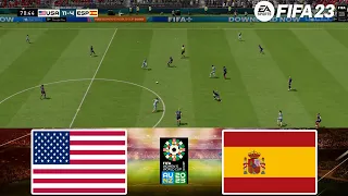 FIFA 23 - USA vs Spain 27/5/2024 - FIFA Women's World Cup 2023 - Gameplay PS | Full Match