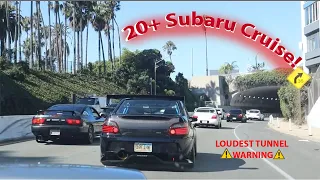 20+ Subarus Terrorize PCH!