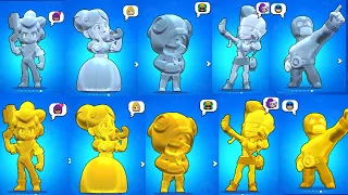 ALL New True SILVER & True GOLD Skins Gameplay | Brawlstars Summer of Monsters