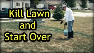 How To Kill A Lawn and Start Over - Lawn Renovation Step 1