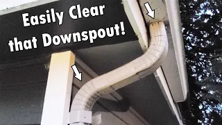 How To Unclog a Gutter Downspout (4 Great Methods That Work!)
