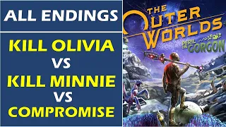 Peril On Gorgon: All Endings | Olivia vs Minnie vs Compromise | Outer Worlds: Ambrose Intersection