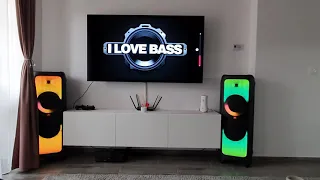 JBL Partybox 1000 2x  ("2200W") Bass Boost off / Stereo / IloveBass /