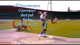 Ulf Timmermann (Germany) shot put Berlin 1991-06-23.