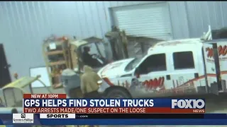GPS helps find stolen trucks