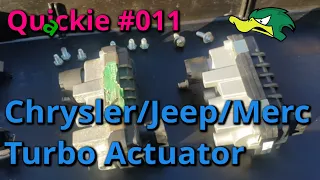 DDG Quackie #011 - Chrysler 300C/Mercedes/Jeep OM642 Turbo Actuator replacement - P0046