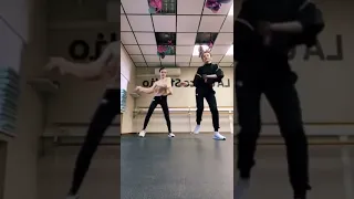 Anna Shcherbakova and Daria Usacheva in other dance studio