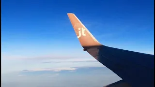 JetTime 737-700 Oslo-Helsinki Deicing, Sunrise Takeoff, Inflight & Landing