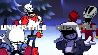 Bonedoggle but Undertale vs Dusttale Sings it (FNF Cover)