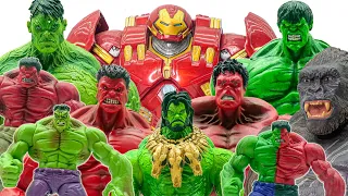 Hulk Toys Collection Go~! Red Hulk Green Hulk Grey Hulk Smash - Toys Play Time Full Weekend Episode!