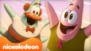 SpongeBob, Patrick & Patrick's Dad FLY!!? 🧽 Kamp Koral Full Scene | Nickelodeon Cartoon Universe