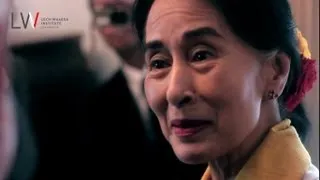 Aung San Suu Kyi in Warsaw, 2013