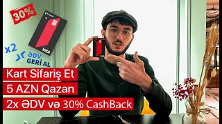 Birbank Cashback Kartı Al 5₼ Qazan | 2x ƏDV & 30%CashBack 💳
