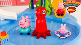 🔴¡Aprende los Palabras con Nueva Piscina de Peppa Pig!🔴 ¡Video para Niños!