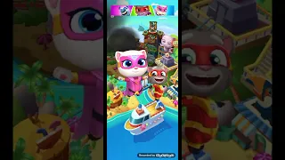 Talking Tom Hero Dash level Two, Angela Run, play free game,game video