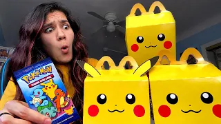 WHAT'S INSIDE? Pokémon McDonalds Happy Meal Toys with Booster Pack!