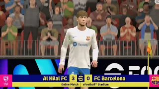 eFootball2024 | Al Hilal Vs FC Barcelona AFC Champions League | mobile gameplay [4k]