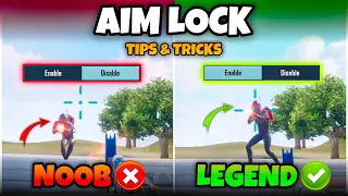 AIM LOCK TIPS & TRICKS FOR 100 % HEADSHOT ACCURACY🔥PUBG MOBILE / BGMI